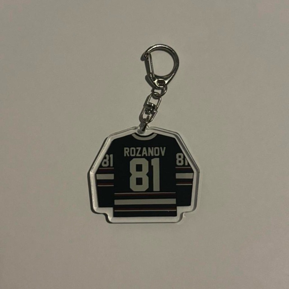 Heated Rivarly Rozanov 81 Hockey Jersey Keychain - Picture 2 of 2